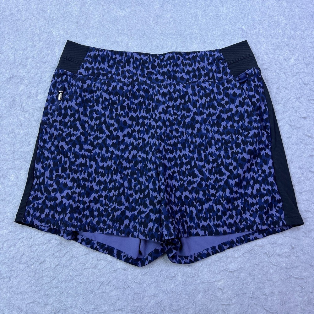 Athleta Brooklyn Printed Short Women's 4 Navy Allure High Rise Hiking Stretch 4"
